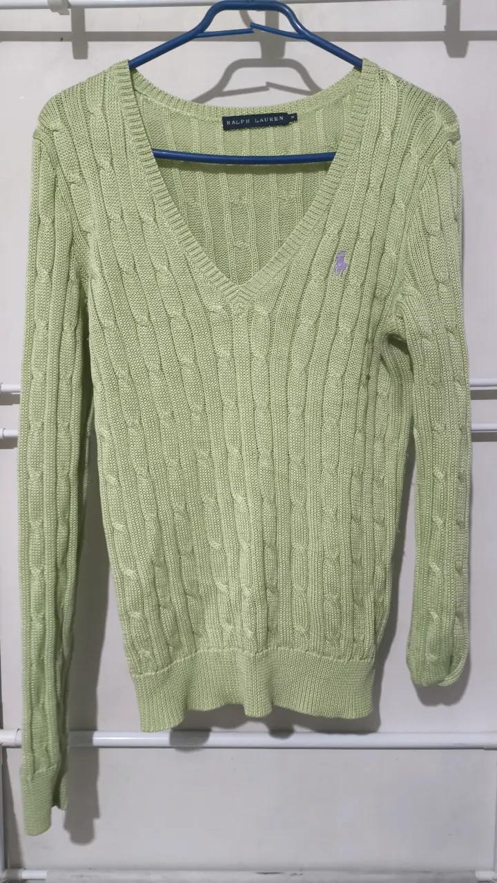 Suéter verde claro Ralph Lauren para mujer