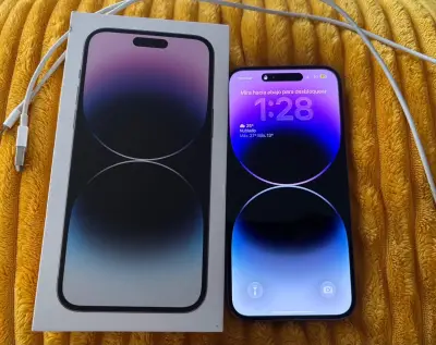 iPhone 14 Pro Max 256GB morado, accesorios y funda - miniatura 1