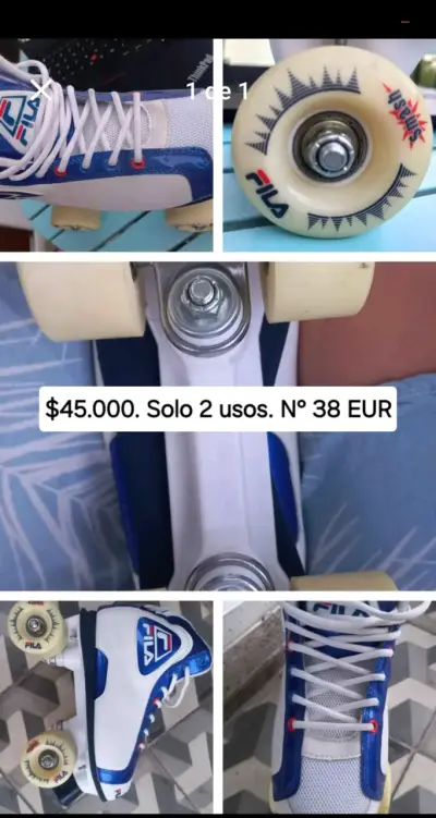 Patines de Cuatro Ruedas Fila Talla 38 - miniatura 4