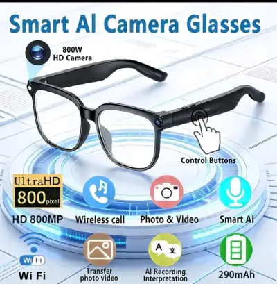 Gafas Inteligentes con Cámara HD y AI - miniatura 1
