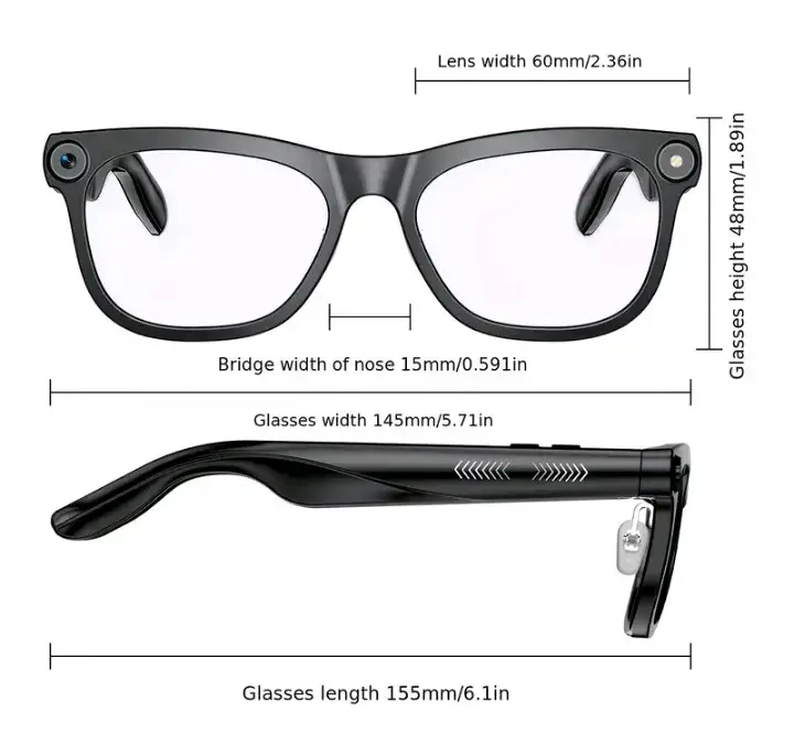 Gafas Inteligentes con Cámara HD y AI - 2
