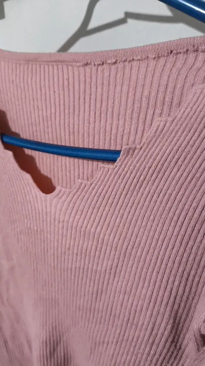 Suéter Rosa de Punto para Mujer - 2