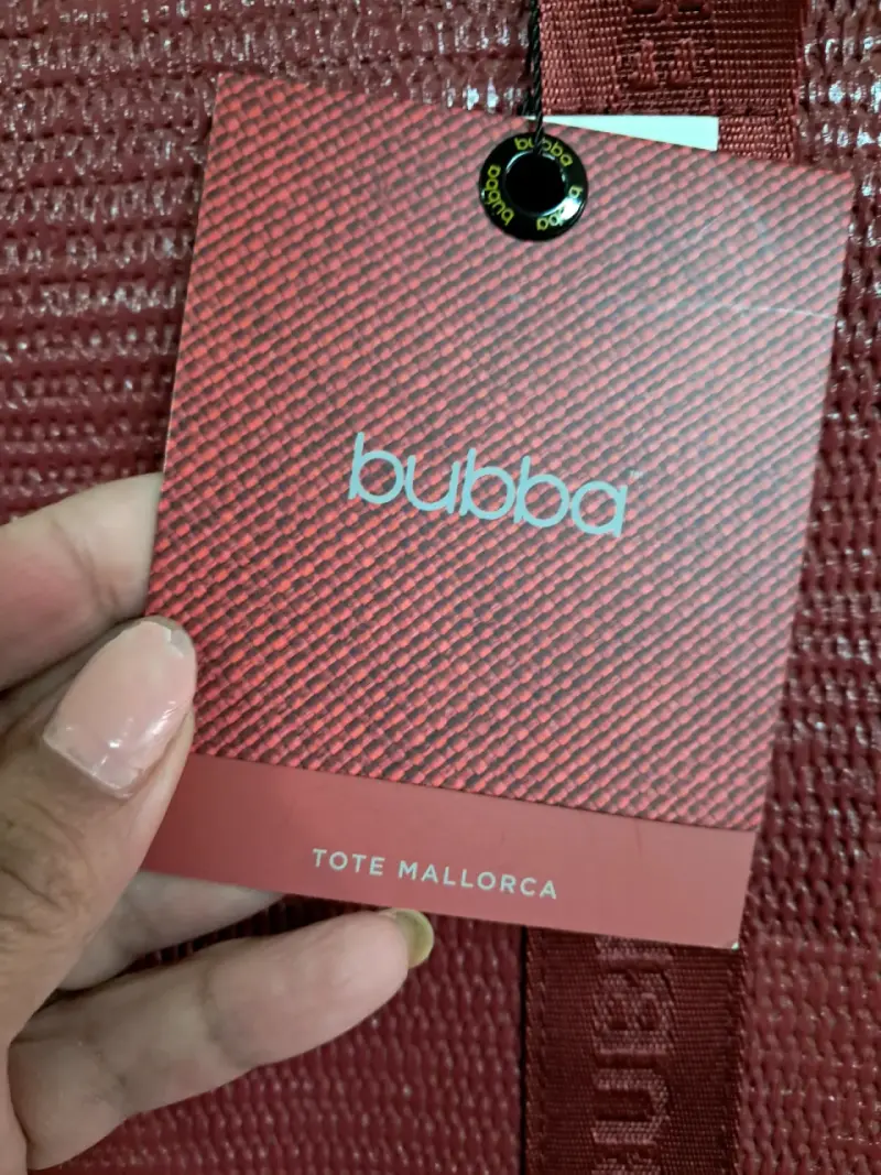 Bolso tote rojo Bubba Mallorca elegante - 2