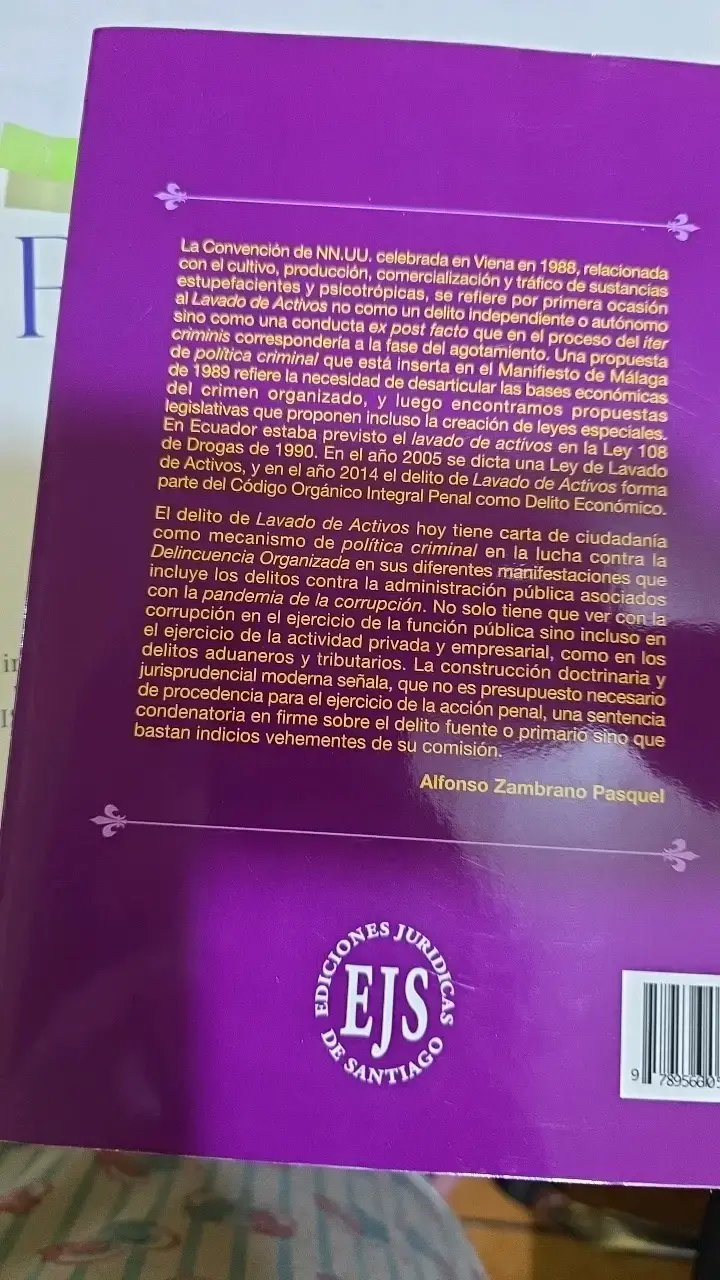 Libro Lavado de Activos de Alfonso Zambrano Pasquel - 2