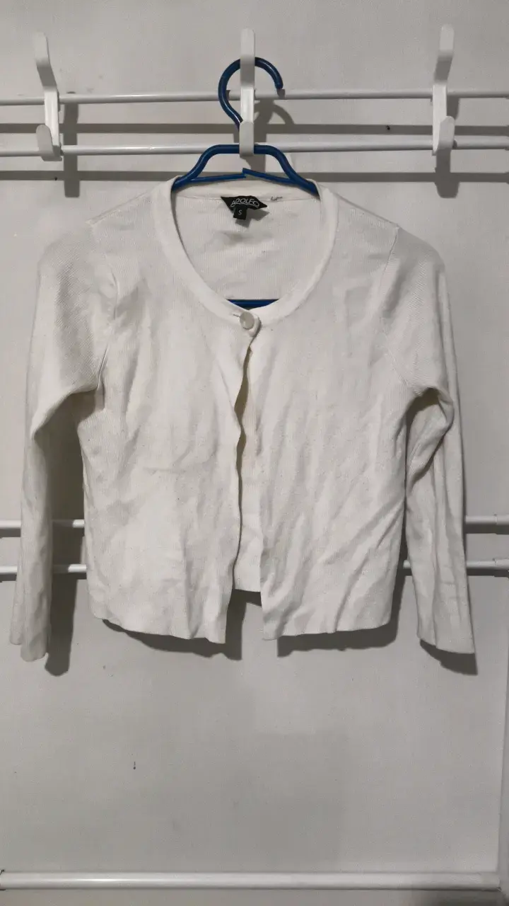 Suéter blanco Adolfo Talla S - 1