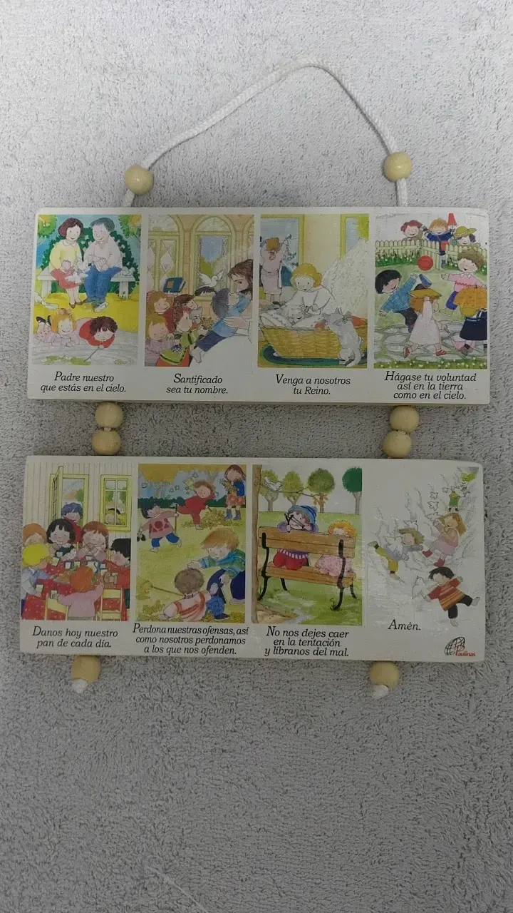 Cuadro decorativo infantil con oración del Padre Nuestro - 1