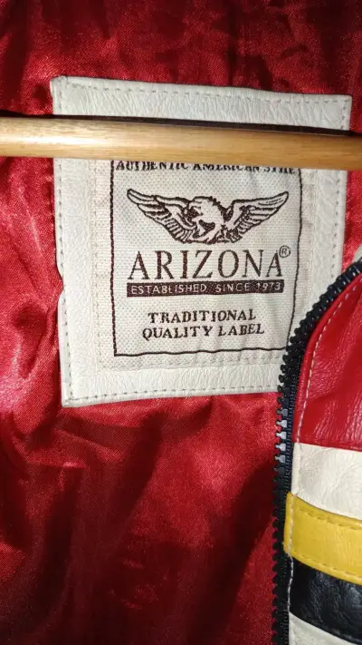 Chaqueta de Cuero Vintage Arizona linea A.J.C. - miniatura 2