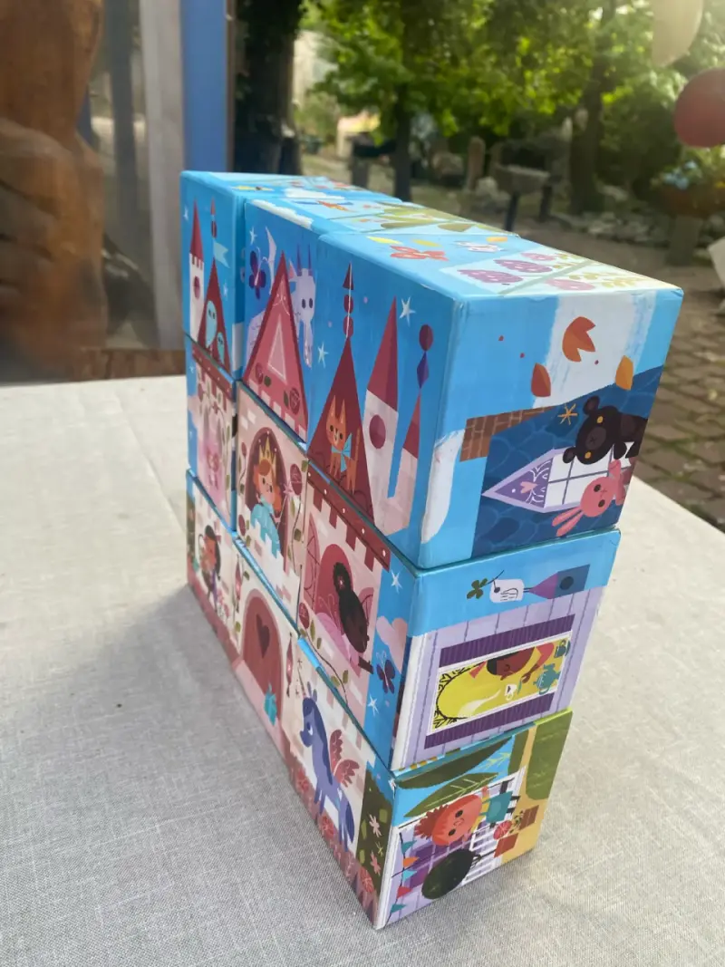Bloques de construcción de castillo para niños 3D - 2