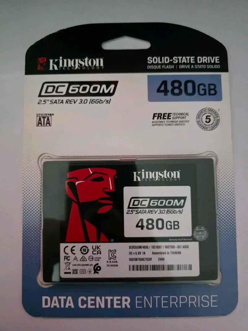 Disco SSD Kingston DC600M 480GB