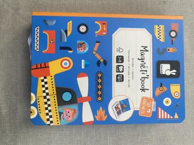 Juego Magnético de Coches Janod Magneti'book - miniatura 1