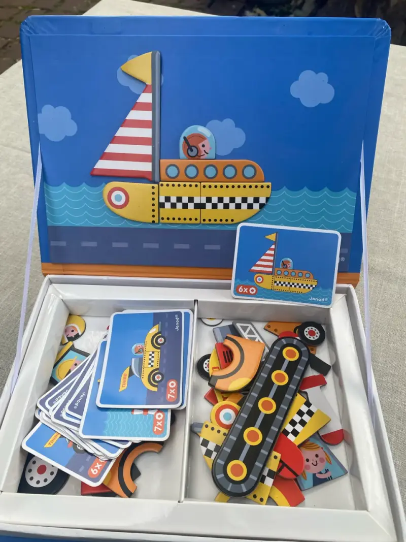 Juego Magnético de Coches Janod Magneti'book - 2