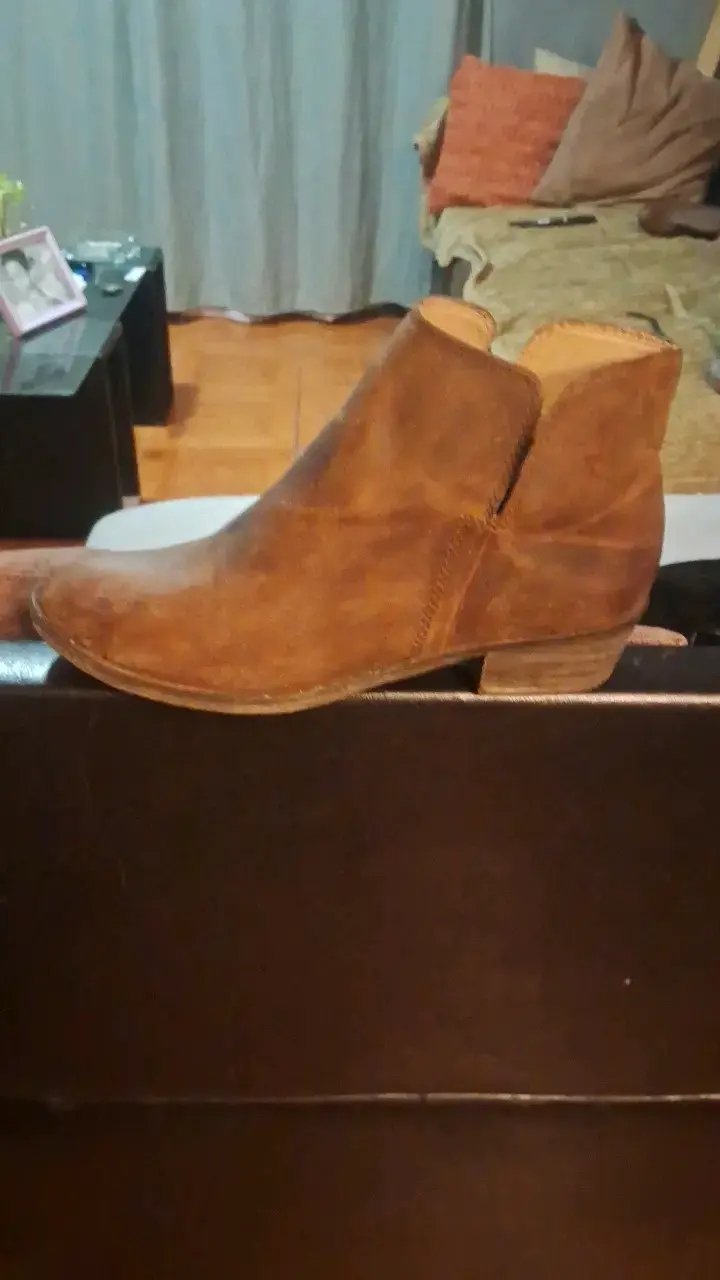 Botines de cuero marrón con cierre lateral - 2