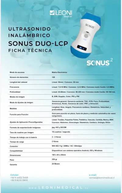 Ecógrafo Portátil Sonus2 - miniatura 5