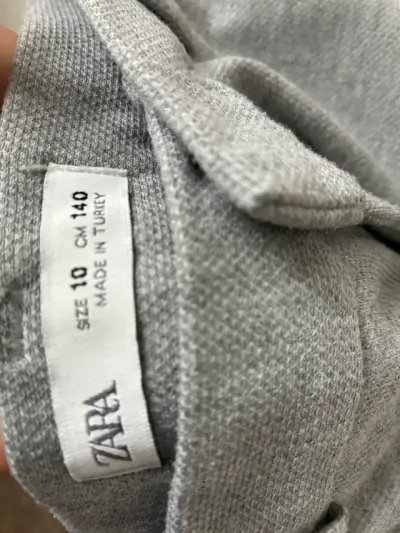 Pantalón gris para niños Zara talla 10 - miniatura 3