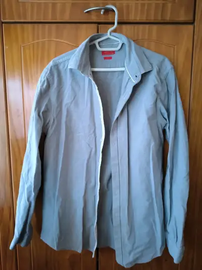 Camisa de hombre estampada azul - miniatura 5