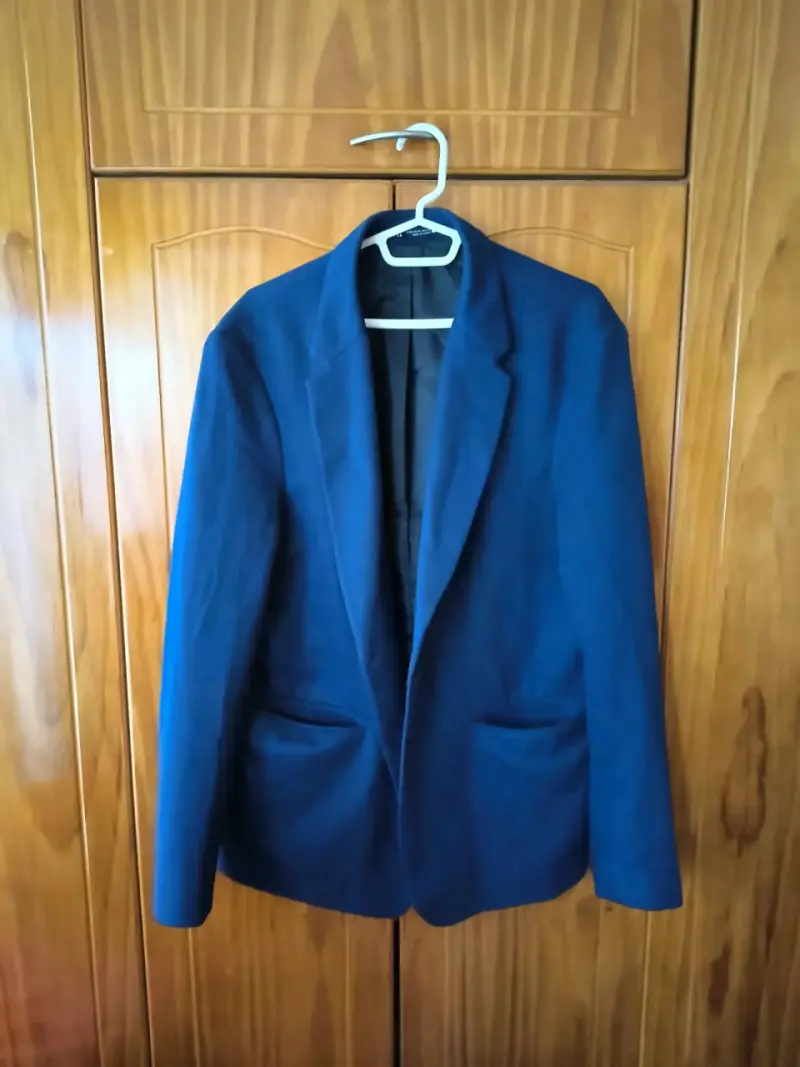 Camisa de hombre estampada azul - 6