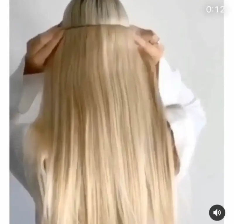 Extensión de cabello natural remy, hilo transparen - 3