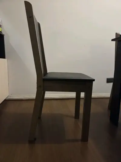 Juego de comedor negro con 6 sillas - miniatura 4