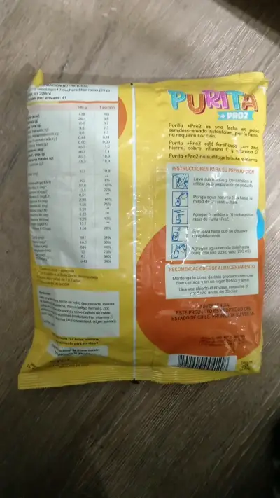 Leche en Polvo Purita Pro2 Fortificada 1kg - miniatura 2