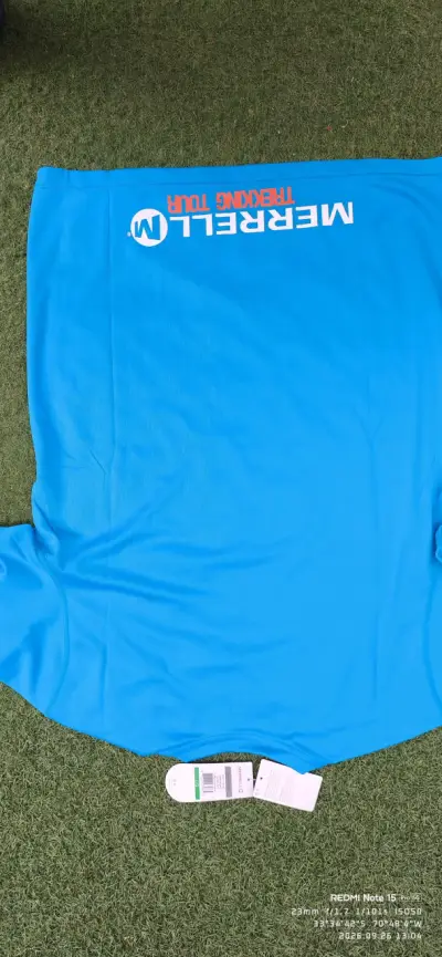 Polera Merrell Trekking Tour azul talla L nueva - miniatura 5