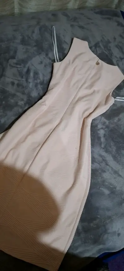 Vestido Tommy Hilfiger beige elegante - miniatura 3