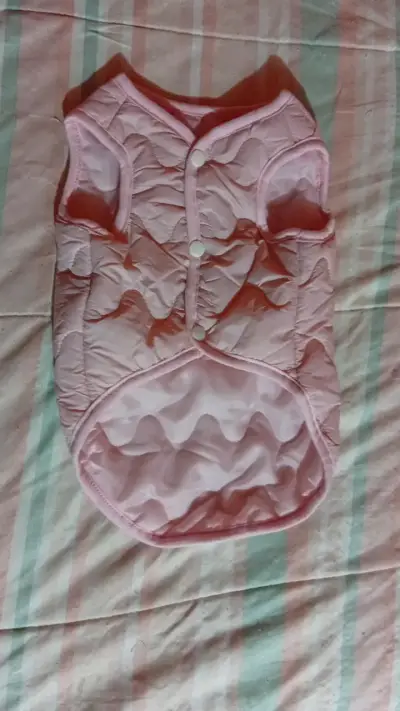 Chaleco acolchado rosa para perro - miniatura 1