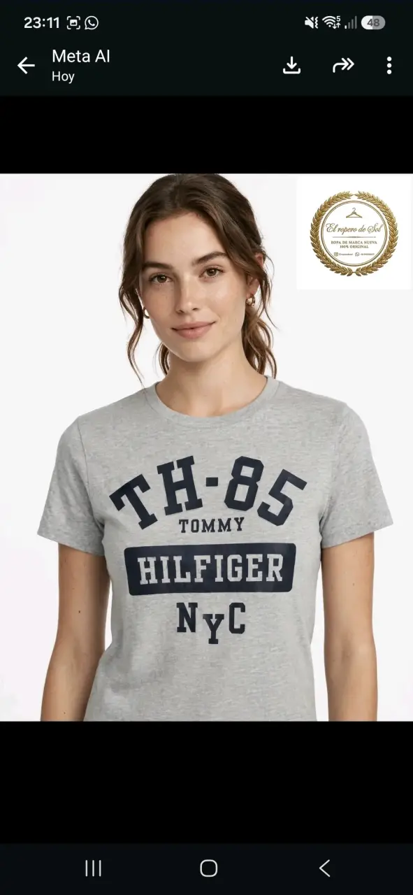 Polera Gris Tommy Hilfiger TH-85 - 2