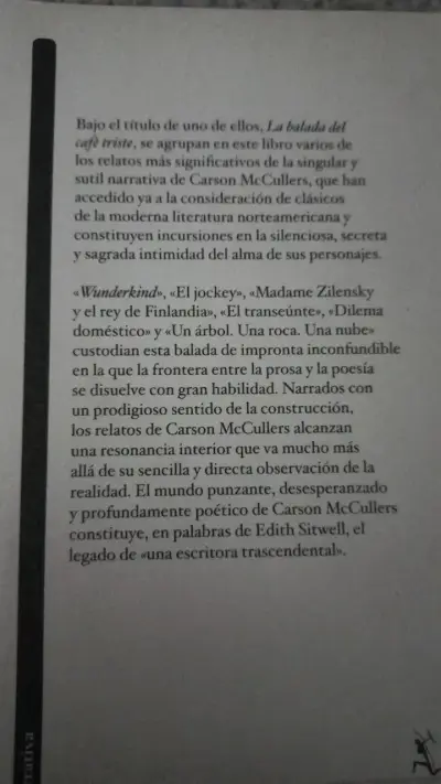 Libro 'La Balada del Café Triste' de Carson McCullers - miniatura 2