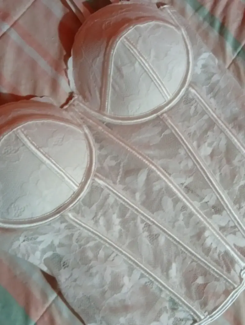Corset de encaje blanco para mujer - 2