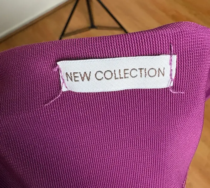 Vestido New Collection fucsia con encaje talla S - 6