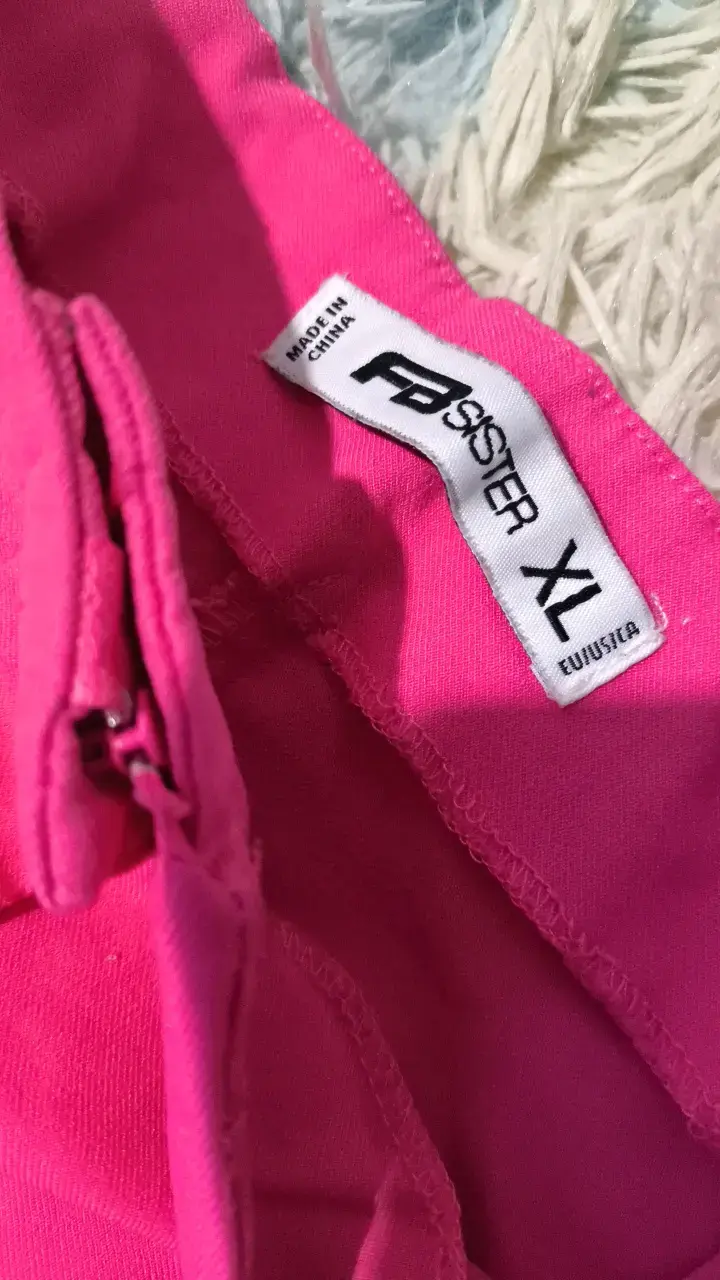 Pantalones fucsia para mujer talla XL - 2