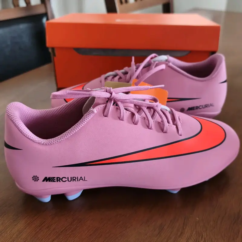 Zapatillas de Fútbol Nike Mercurial Rosadas - 1
