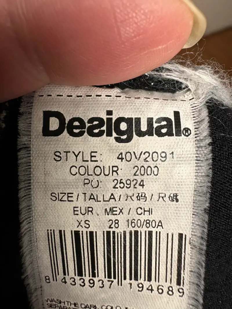 Vestido Desigual original XS rayas y flores - 6