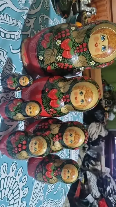 Muñecas Rusas Matrioskas Pintadas a Mano - miniatura 1