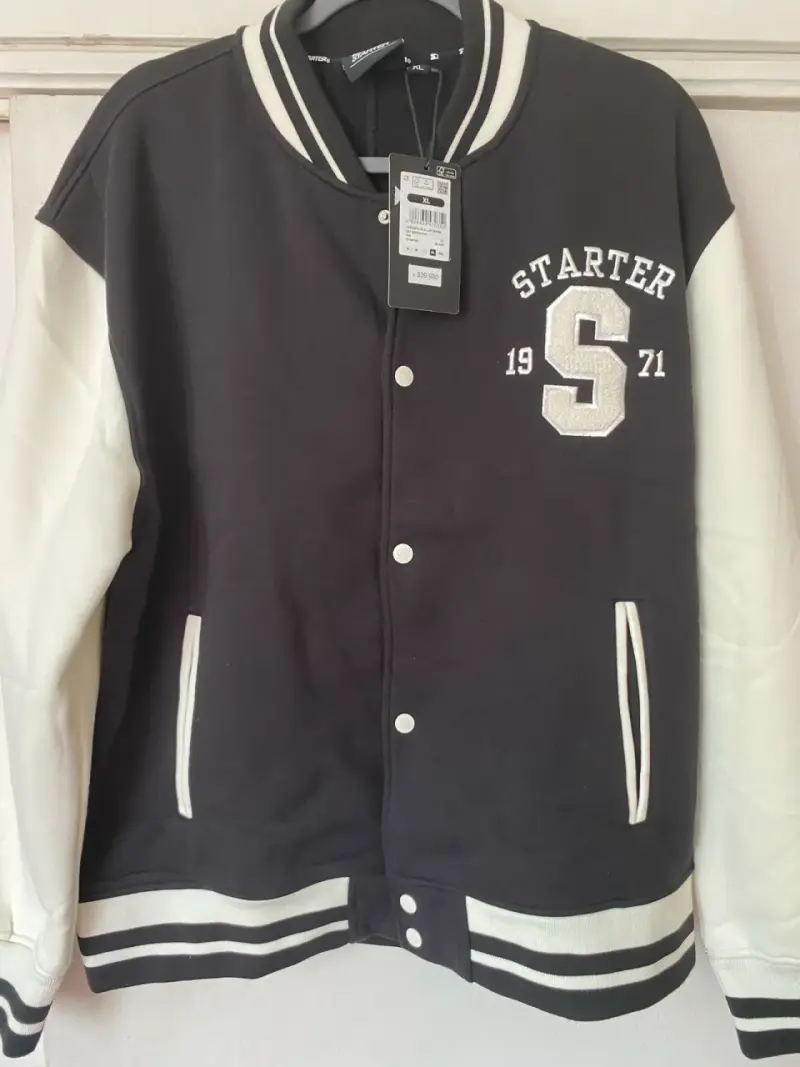 Chaqueta Varsity Starter Negra Talla XL - 2