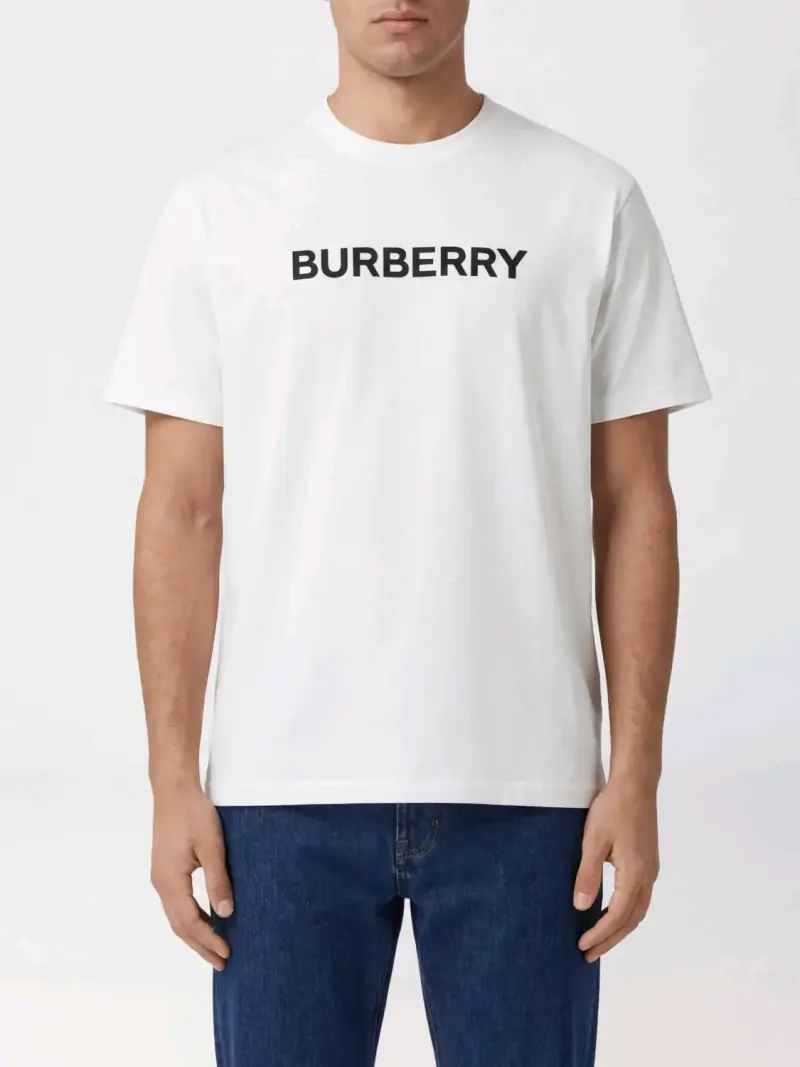 Polera Blanca Burberry para Hombre - 1