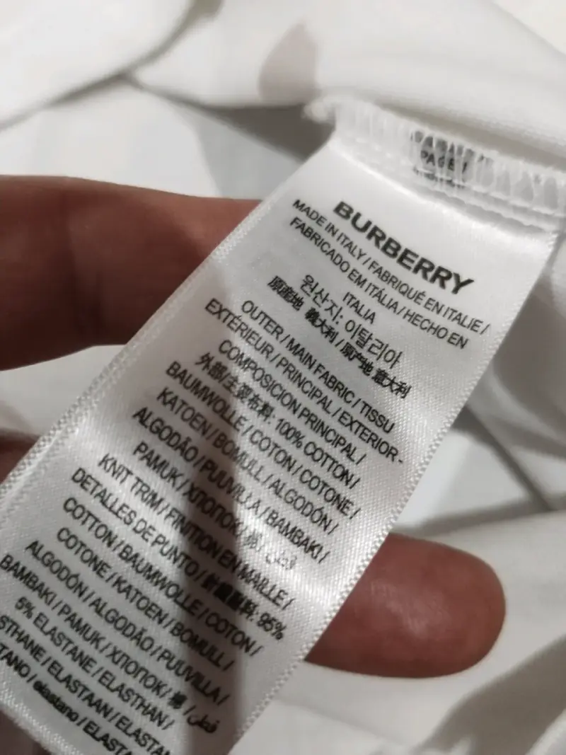 Polera Blanca Burberry para Hombre - 3