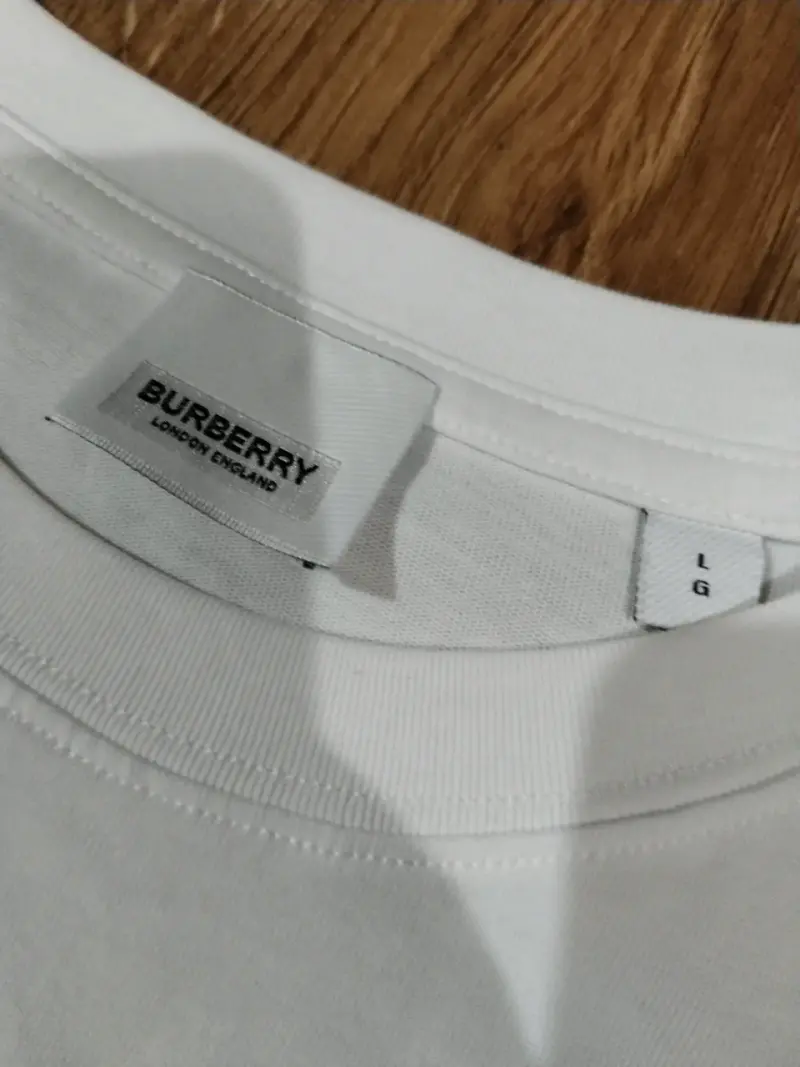Polera Blanca Burberry para Hombre - 4