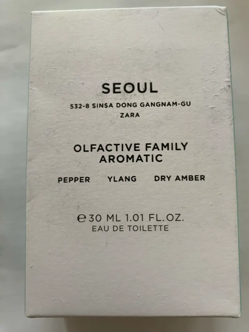Perfume Zara Seoul Eau de Toilette 30 ml