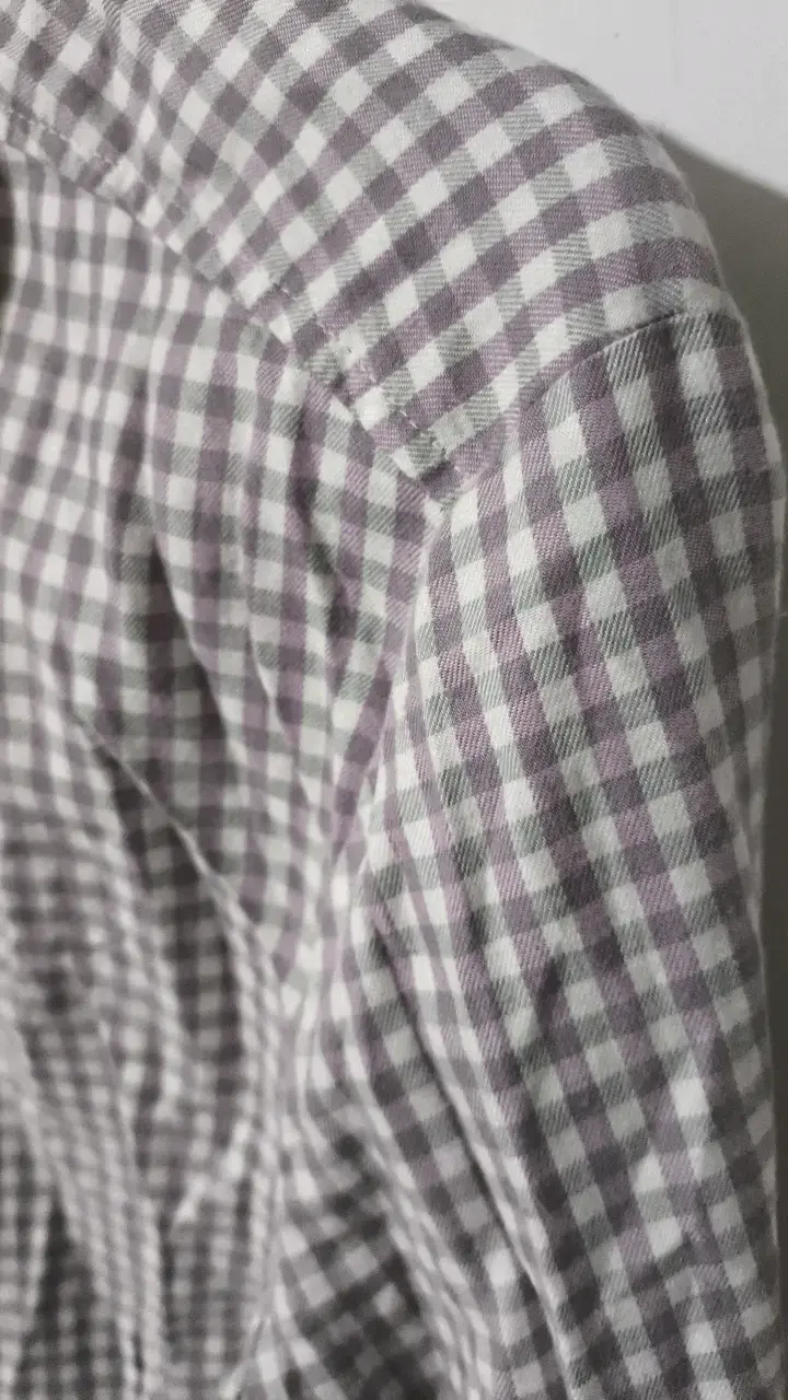 Camisa a cuadros gris Eterna - 3