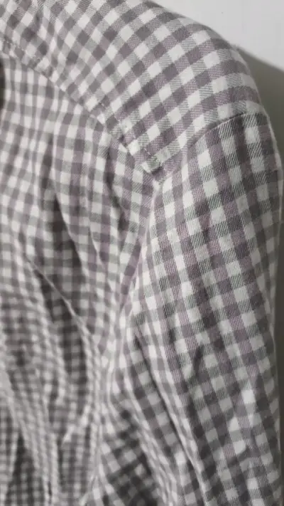 Camisa a cuadros gris Eterna - miniatura 3
