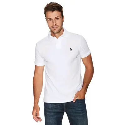 Polera Blanca polo Ralph Lauren M 👈 - miniatura 1