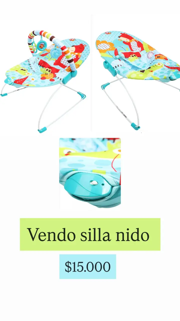 Silla nido para bebé con diseño colorido