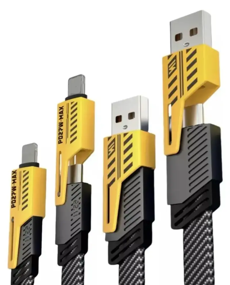 Cable de carga rápida USB a USB-C y Lightning - 1