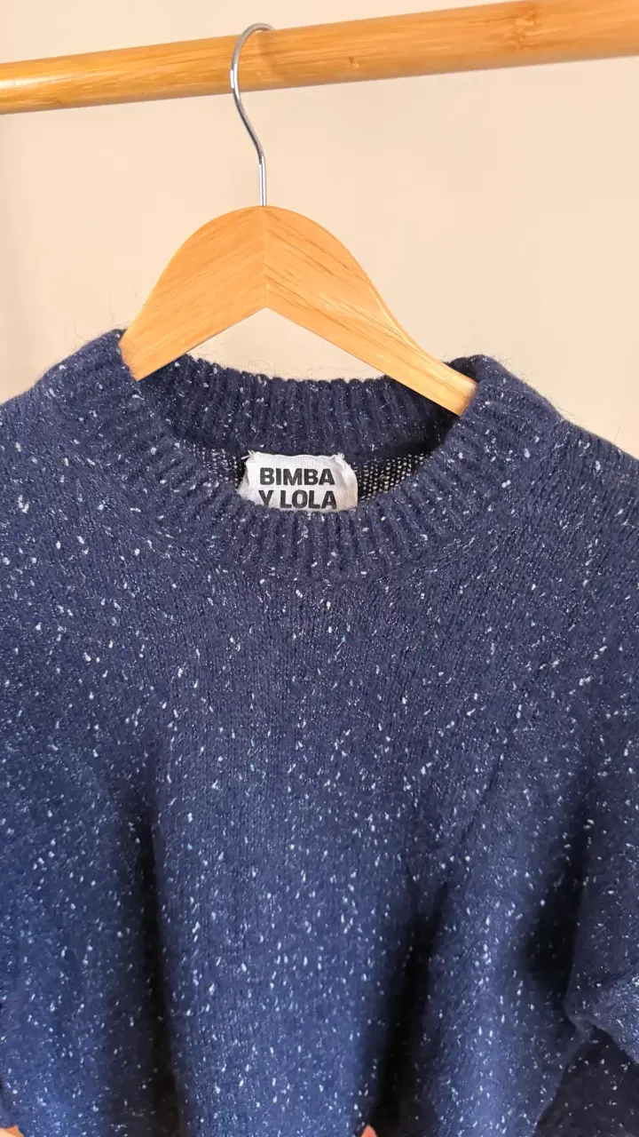 Suéter de lana azul marino Bimba y Lola - 2