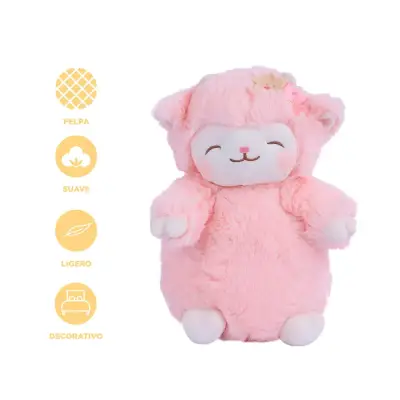 Peluche de Oveja Rosa Suave y Decorativo - miniatura 2
