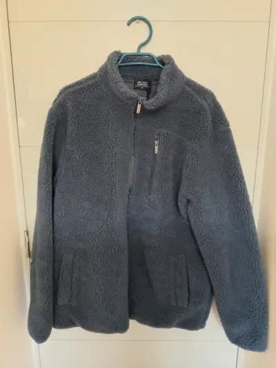 Poleron de lana sherpa azul para hombre MNL Man - miniatura 3