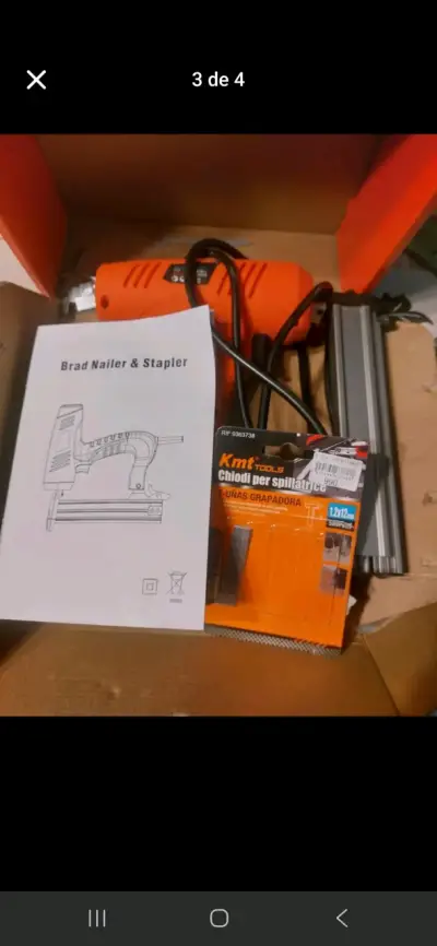 Clavadora y engrampadora eléctrica Kmt Tools - miniatura 1