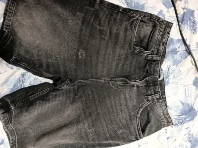 Shorts de mezclilla negros Index talla 44/32 - miniatura 1