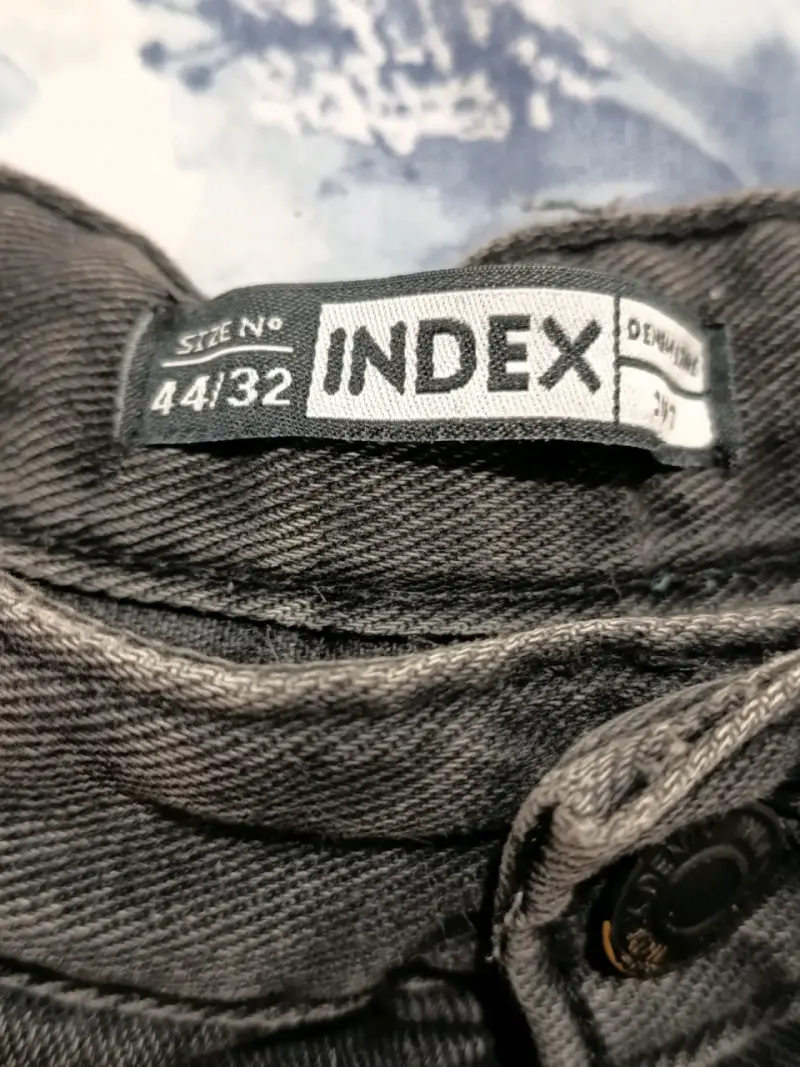 Shorts de mezclilla negros Index talla 44/32 - 3